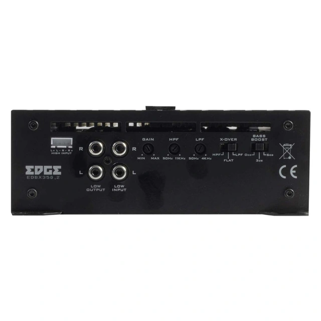 Edge EDBX350.2-E1 2-kanals forsterker 2x350W RMS i 2ohm, Klasse AB 
