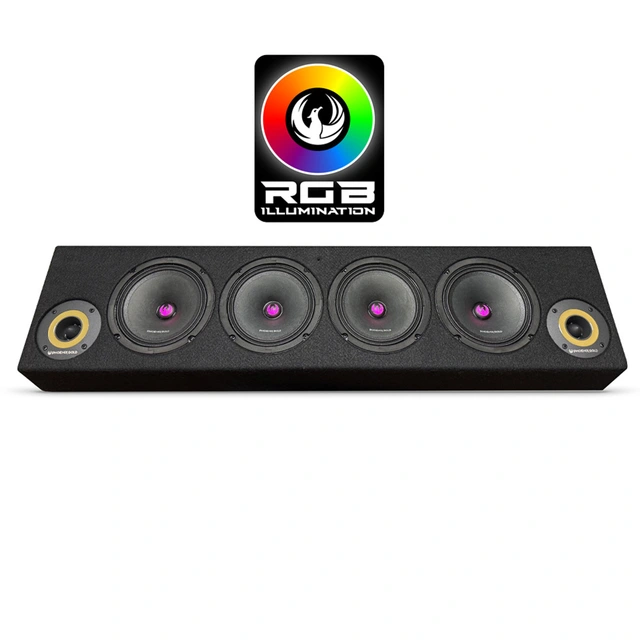 Phoenix Gold ZP65BOXRGBL Lydplanke RGB, SPL kasse med høyttalere og horn 