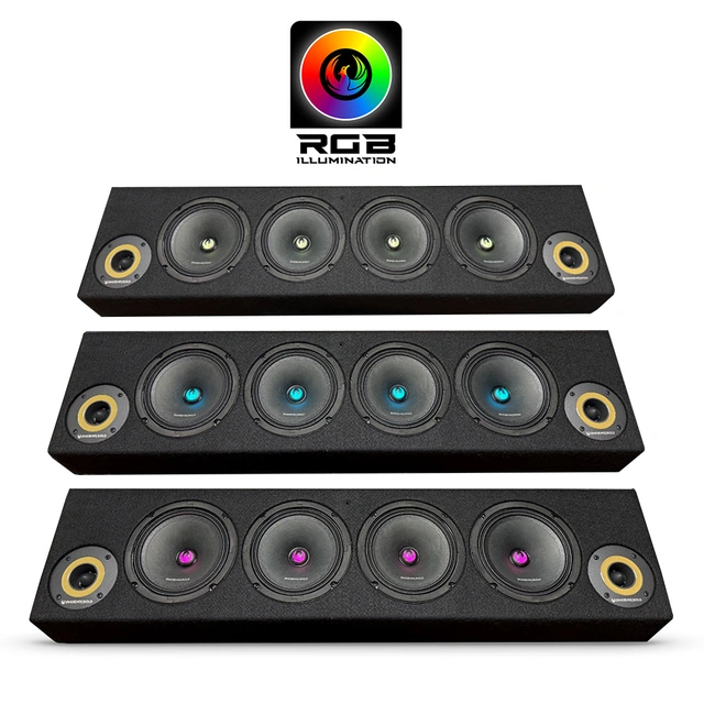 Phoenix Gold ZP65BOXRGBL Lydplanke RGB, SPL kasse med høyttalere og horn 