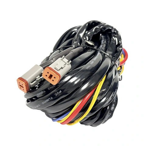 OZZ Kabelsett for 2 lamper 2x DT-4, 12V, 80A Relé, 30A sikring