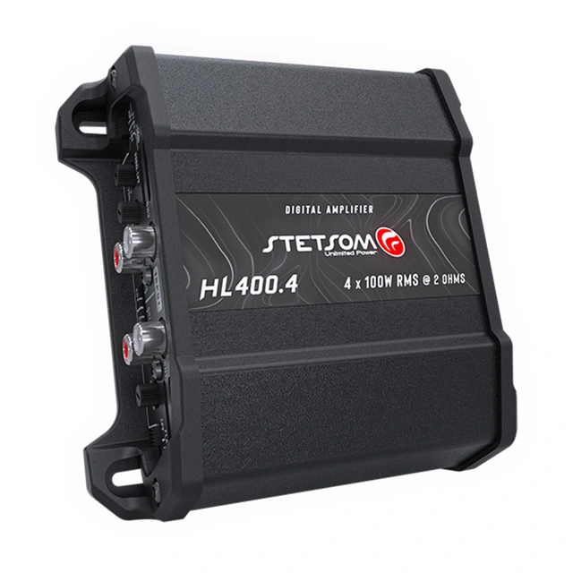 Stetsom HL400.4-2 4-kanals forsterker 4x105W RMS, 2 Ohm, SPL 