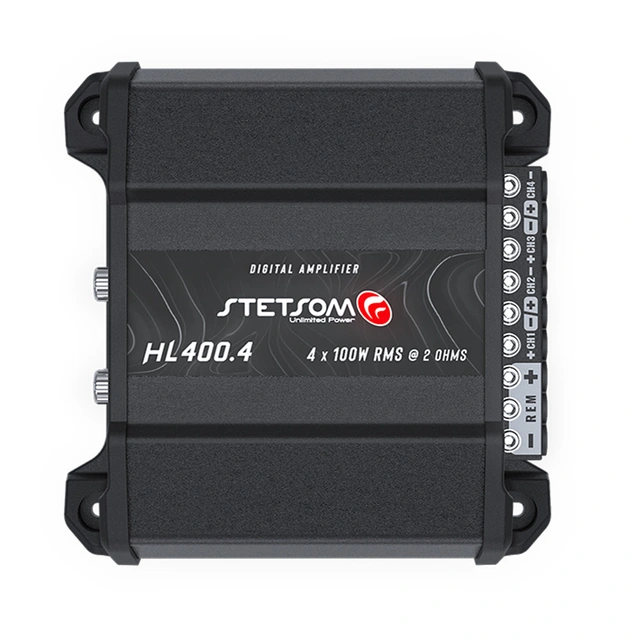 Stetsom HL400.4-2 4-kanals forsterker 4x105W RMS, 2 Ohm, SPL 