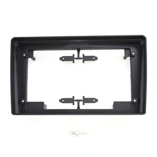Monteringsramme for 9" spiller Opel headunits "med knekk" Sort