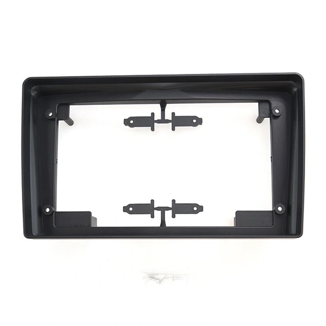 Monteringsramme for 9" spiller Opel headunits "med knekk" Sort 