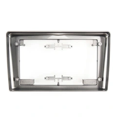 ConnectED Monteringsramme for 9" spiller Opel headunits "med knekk" Sølv