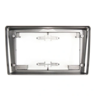 Monteringsramme for 9" spiller Opel headunits "med knekk" Sølv