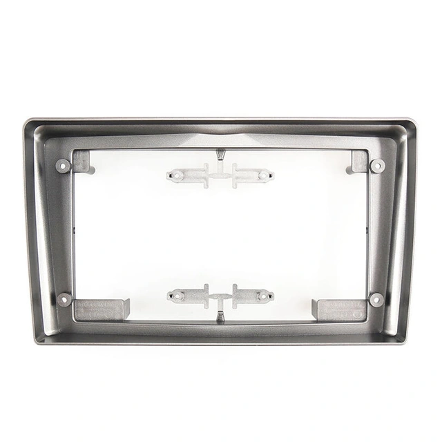 Monteringsramme for 9" spiller Opel headunits "med knekk" Sølv 