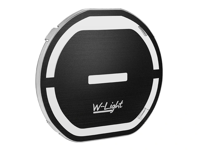 W-Light Fury 9" Beskyttelsesdeksel logo, varsel og parkeringslys synlig 