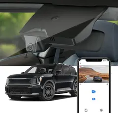 FITCAMX Integrert 4K Dashcam (foran+bak) Kia EV9 (2023->)