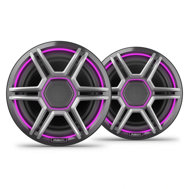 Fusion Apollo™ høyttalerpar 7,7", Apollo-serien, CRGBW, Grå grill 