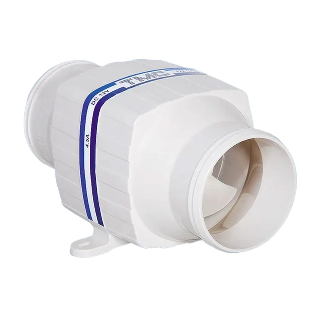 TMC Inline vifte 3", 80mm dimensjon, 12V, 4,5A, 3300l/min 