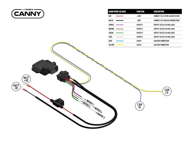 Lazer Canny CAN-adapter Direkte tilkobling, 4 utganger 