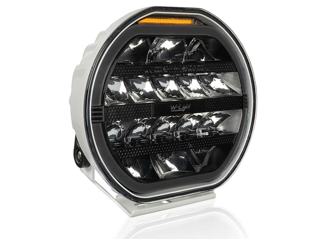 W-Light Fury 9 Hvit LED fjernlys 9", 8170 lumen, Posisjonslys, varsellys 