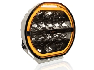 W-Light Fury 9 Hvit LED fjernlys 9", 8170 lumen, Posisjonslys, varsellys