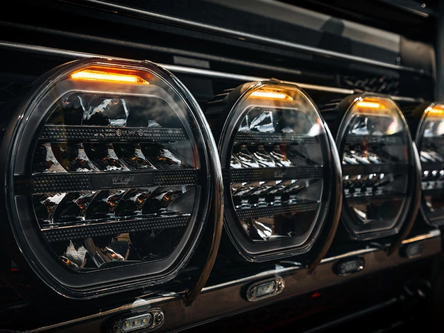 W-Light Fury 9 Sort LED fjernlys 9", 8170 lumen, Posisjonslys, varsellys 