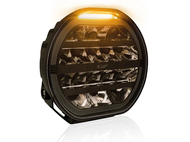 W-Light Fury 9 Sort LED fjernlys 9", 8170 lumen, Posisjonslys, varsellys 