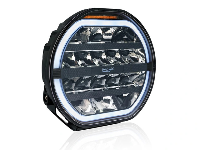 W-Light Fury 9 Sort LED fjernlys 9", 8170 lumen, Posisjonslys, varsellys 