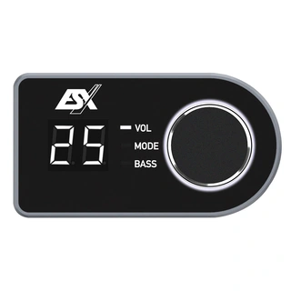 ESX LCD fjernkontroll 5m tilkoblingskabel og monteringshus