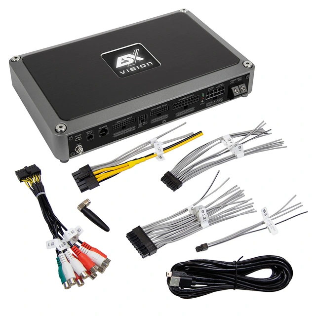 ESX VE1300.11SP DSP forsterker 11-kanals forsterker, 12-kanals DSP 