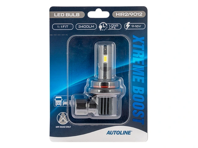 AUTOLINE Xtreme Boost LED HIR2/9012 9-16V, 3400 Lumen, Pris per stk 