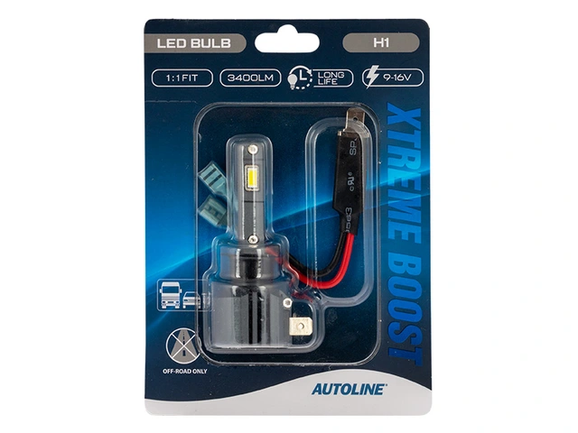 AUTOLINE Xtreme Boost LED H1 9-16V, 3400 Lumen, Pris per stk 