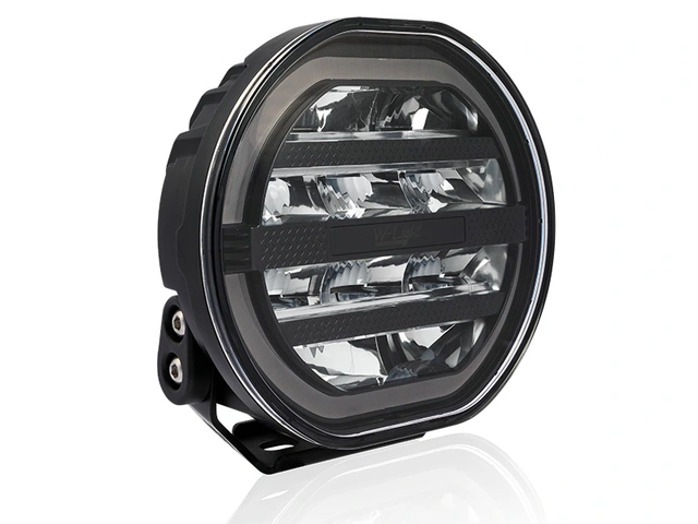 W-Light Fury 7 Sort LED fjernlys 7", 6130 lumen, Posisjonslys, varsellys 