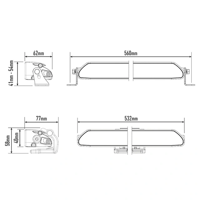 Lazer Linear 18 Elite LED, 13.500 Lumen, Kombo, 1023 meter 