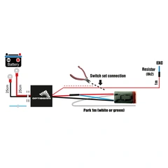 Optibeam relésett 12/24V 4-pin DTP, 12/24 volt