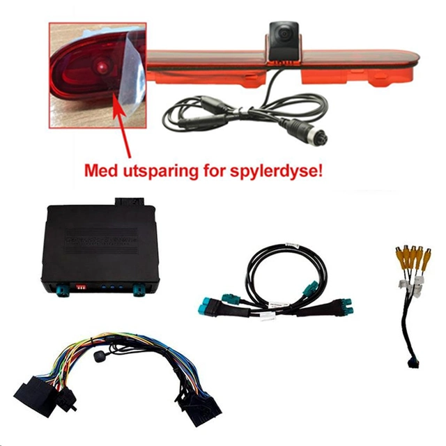 Komplett ryggekamera pakke (CVBS) Jumpy/SpaceTourer (2017->) m/Touchskjerm 