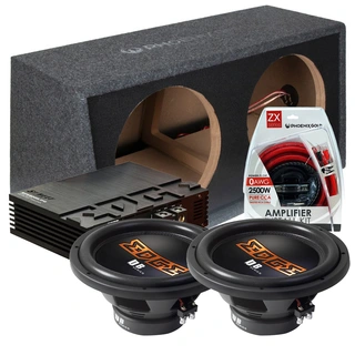 Edge EDB12 Basspakke 2x12", forsterker, kasse, kabelsett