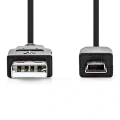 USB A - mini-USB B kabel 1 meter