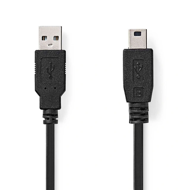 USB A - mini-USB B kabel 2 meter 