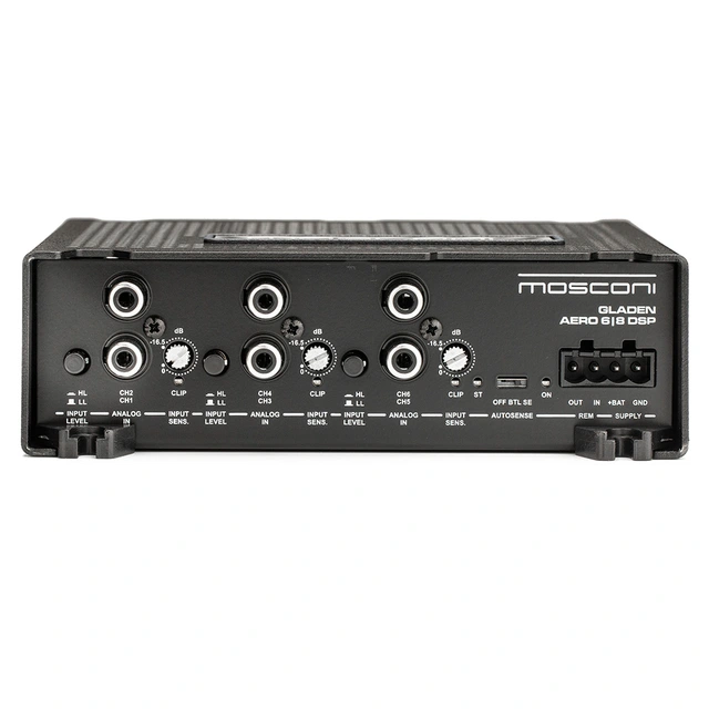 MOSCONI AERO 6|8 DSP 6-innganger, 8-kanals DSP, Hi-Res 