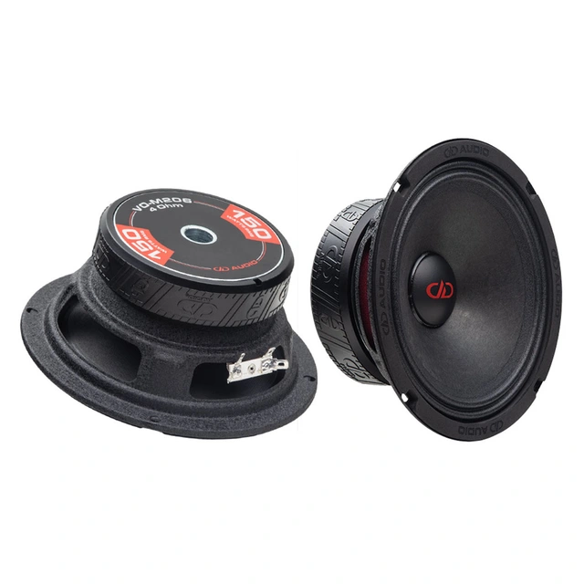 DD Audio VO-M206-S4 mellomtone SPL 6,5", 150W RMS, 300W Maks, pris per par 