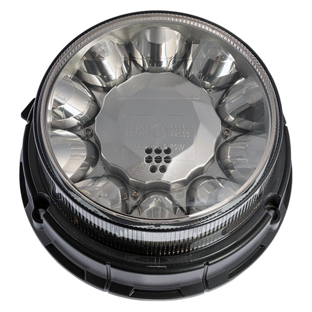 Optibeam Dark Phantom varsellys 12/24V, ECE R65 TA2, R10, magnetfeste 