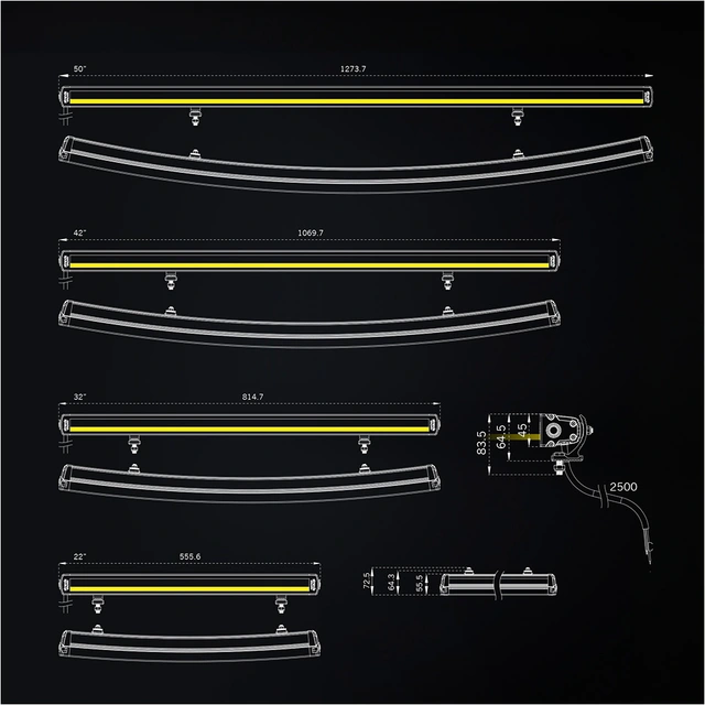 Strands Siberia XP SRC 32" ledbar 32", 10600 Lumen, Xperience-mode, Kurvet 