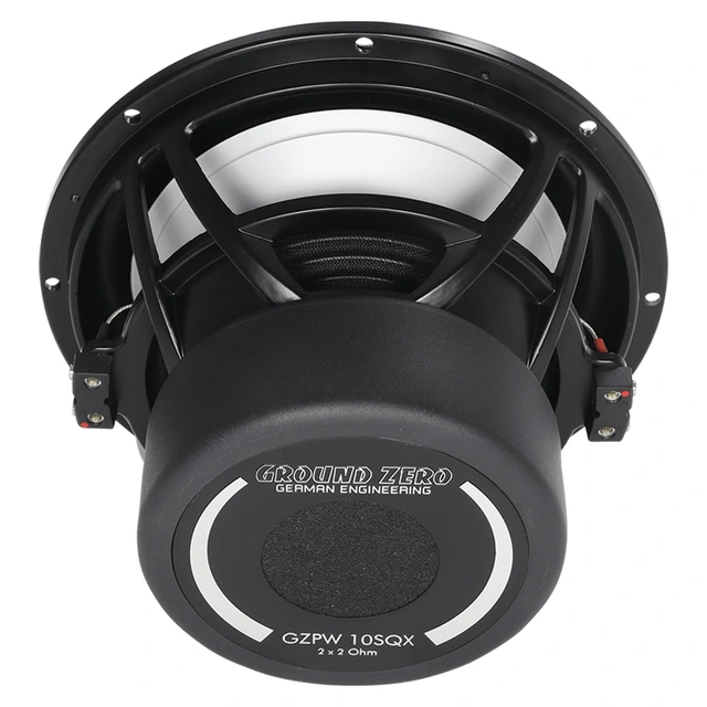 Ground Zero GZPW 10SQX, 10" subwoofer 400W RMS, 2x2 Ohm, High-End subwoofer 
