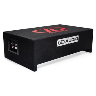 DD Audio LE-DF-SL610 basskasse 10" i kasse, 600W RMS, 2x2 Ohm