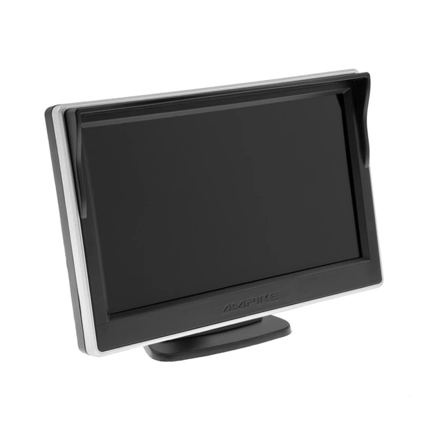 Ampire 5" LCD-Skjerm (AHD/CVBS) 2xRCA inngang. 12V-24V 