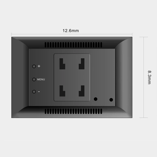 Ampire 5" LCD-Skjerm (AHD/CVBS) 2xRCA inngang. 12V-24V 