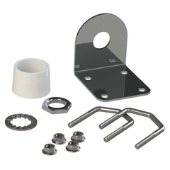 Mast-/rekkverksfeste for antenne Ø 16,5mm, rustfritt stål