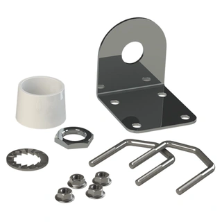 Mast-/rekkverksfeste for antenne Ø 16,5mm, rustfritt stål