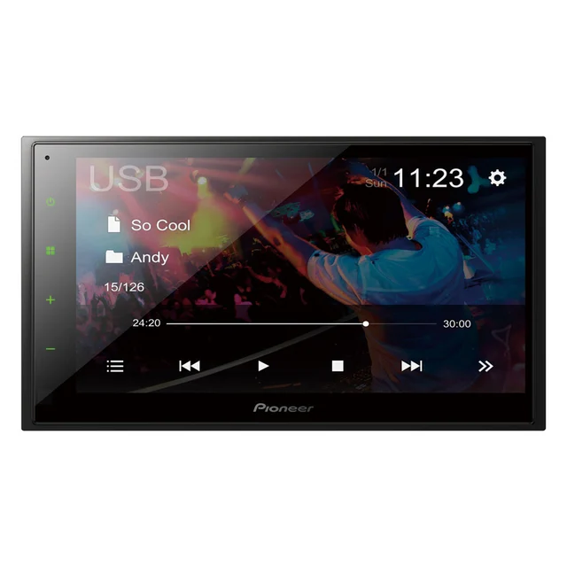 Pioneer DMH-A340DAB BT, DAB+, USB, AUX, 6.8", shortbody 