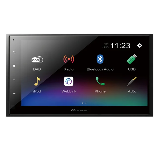 Pioneer DMH-A340DAB BT, DAB+, USB, AUX, 6.8", shortbody 