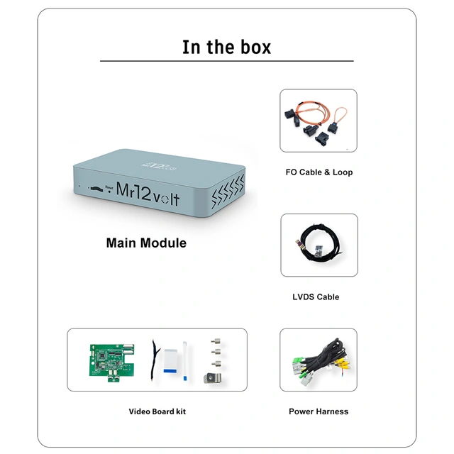 Mr12volt Trådløs CarPlay/Android Auto Jaguar XF/XKR ,DSP, OEM Mikrofon 