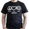 DD Audio T-skjorte Love Peace Bass Velg størrelse