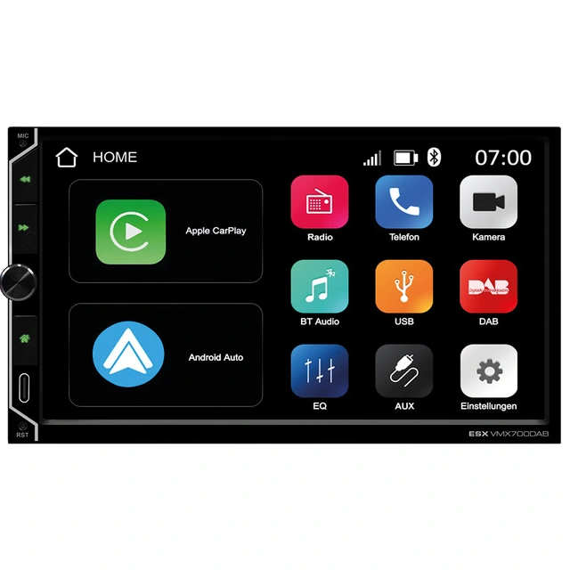 ESX VMX700DAB DAB+, BT, Trådløs Carplay & Android Auto 