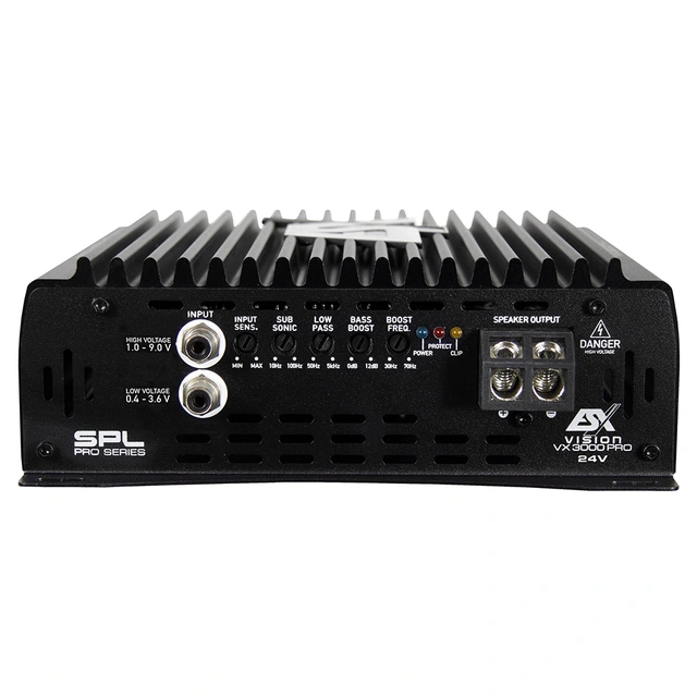 ESX VX3000 PRO 24V monoforsterker 3000W RMS, 1 Ohm, SPL, Klasse D, 24V 