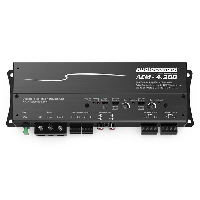 AudioControl ACM-4.300 4-kanalforsterker 4x75W RMS, 2 Ohm 