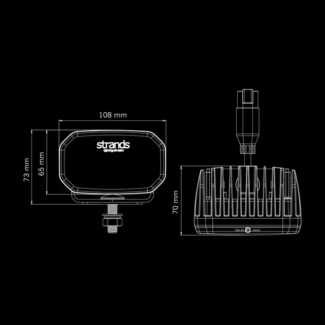 Strands FOR9T No-Glare arbeidslys LED, 1400 Lumen, 31W, pris per stk 